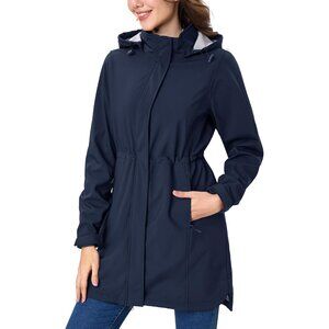 Warm & Windproof Women's Long Softshell Jacket - Perfect for Outdoor Adventures